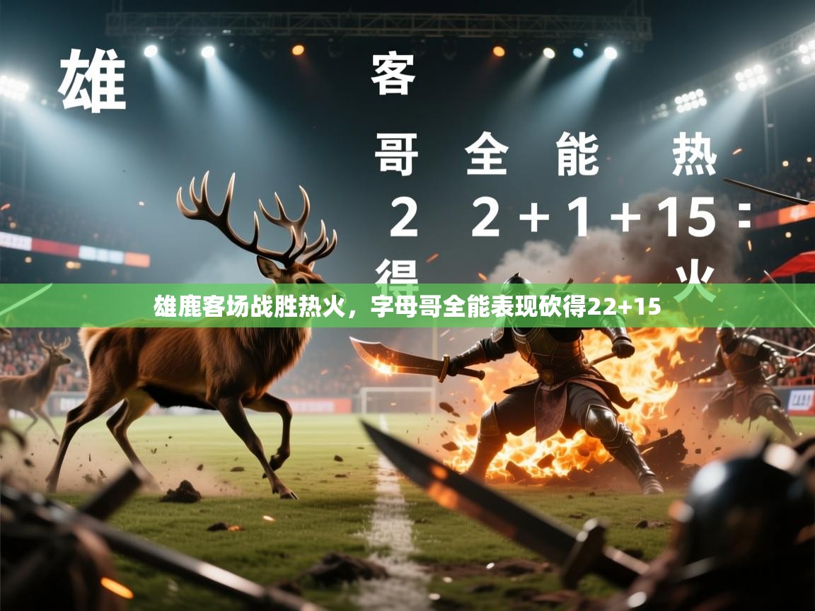 雄鹿客场战胜热火，字母哥全能表现砍得22+15